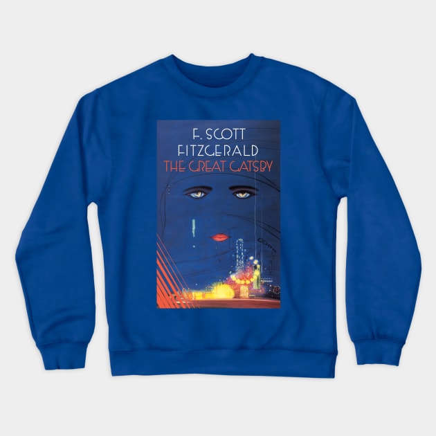 The Great Gatsby - Book Cover Crewneck Sweatshirt by SpartanCell